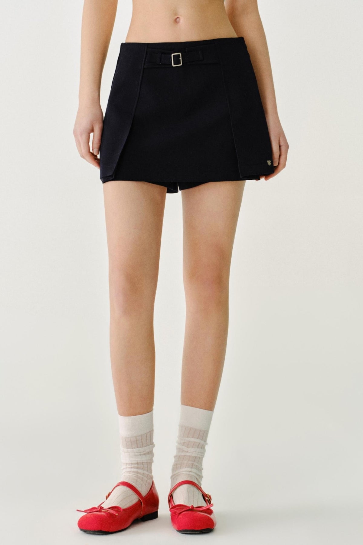 Versatile Double-Layered Shorts Skirt
