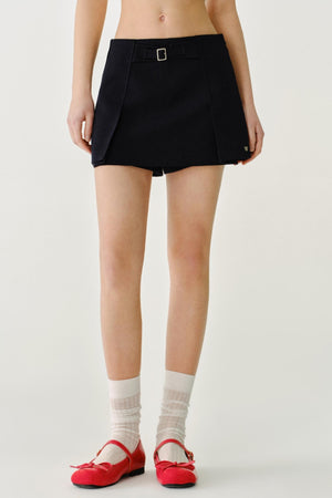 Versatile Double-Layered Shorts Skirt