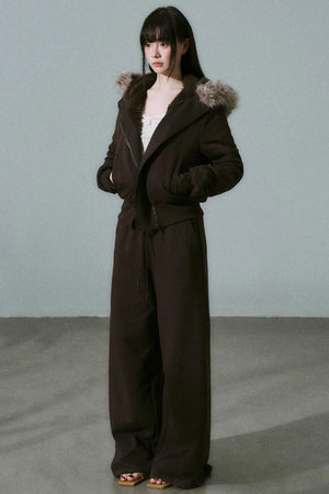 Versatile Fur Collar Jacket