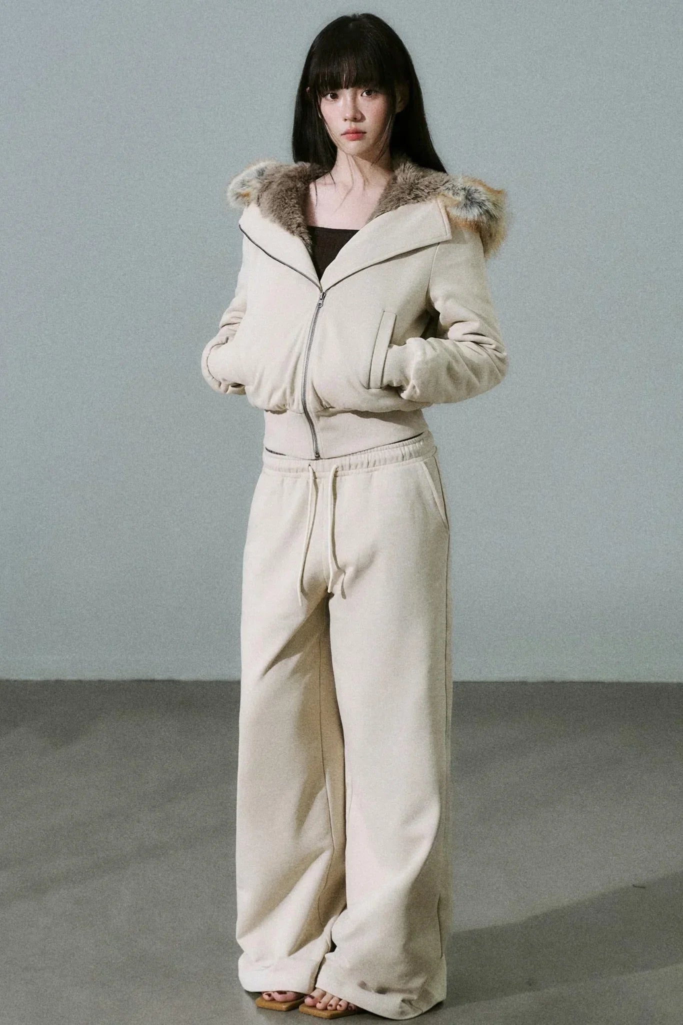 Versatile Fur Collar Jacket