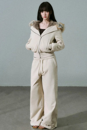 Versatile Fur Collar Jacket