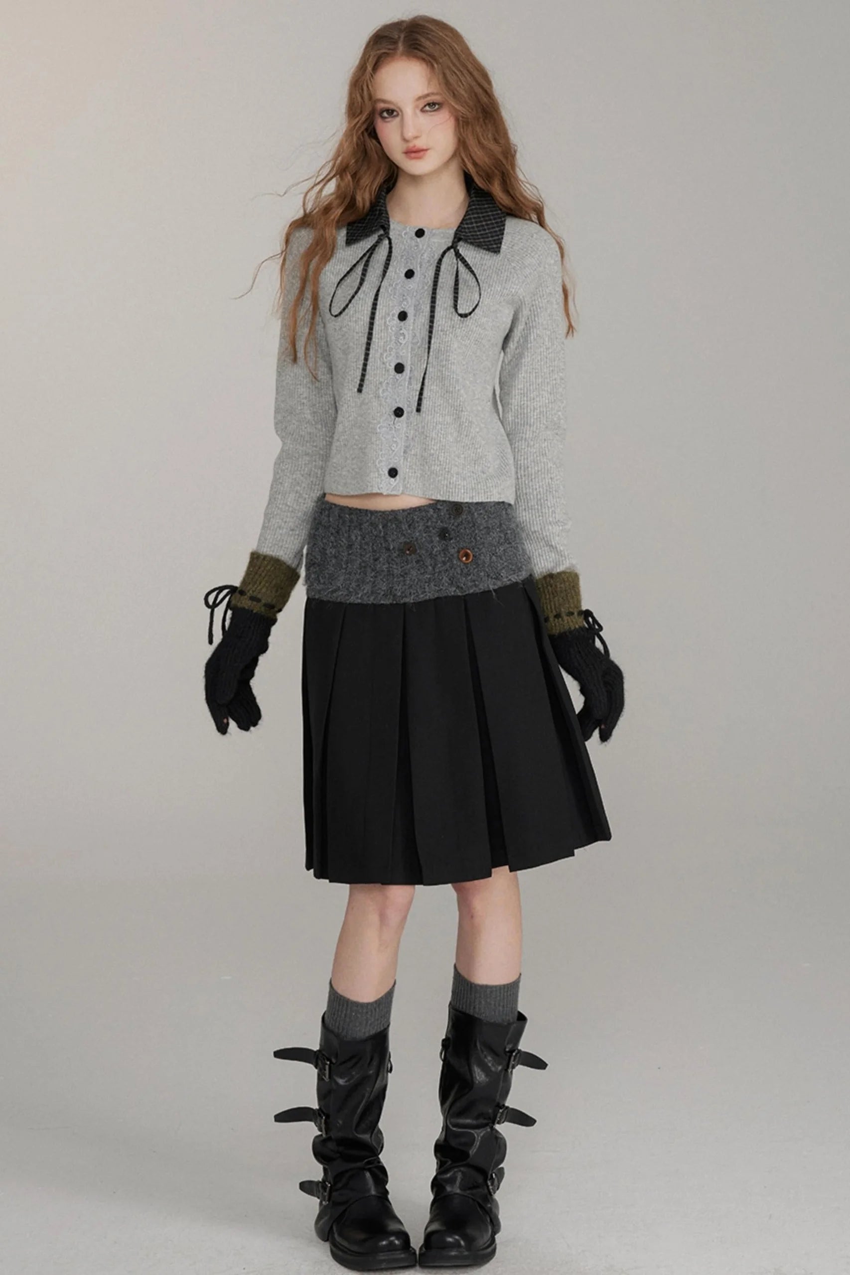 Versatile Lace-Up Design Gloves