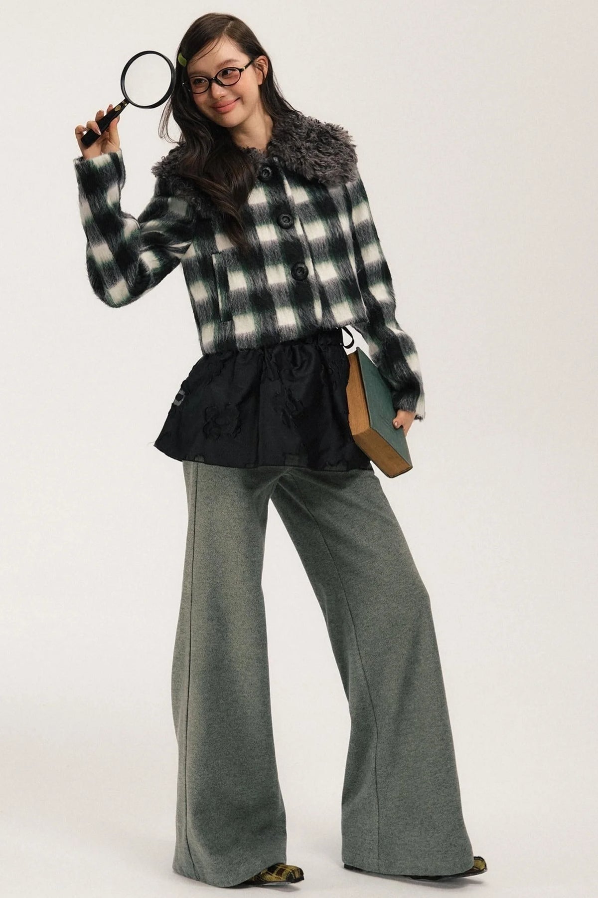 Versatile Lace-up Waist Skirt