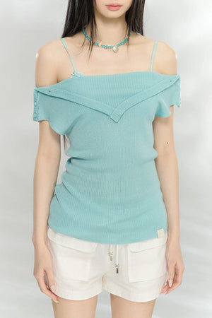 Versatile Off-Shoulder Knit Top