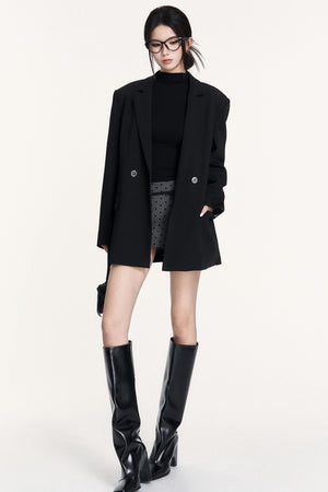 Versatile Polka Dot Hip Skirt