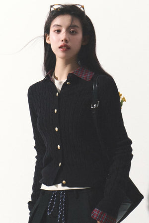 Versatile Simple Wool Knit Cardigan