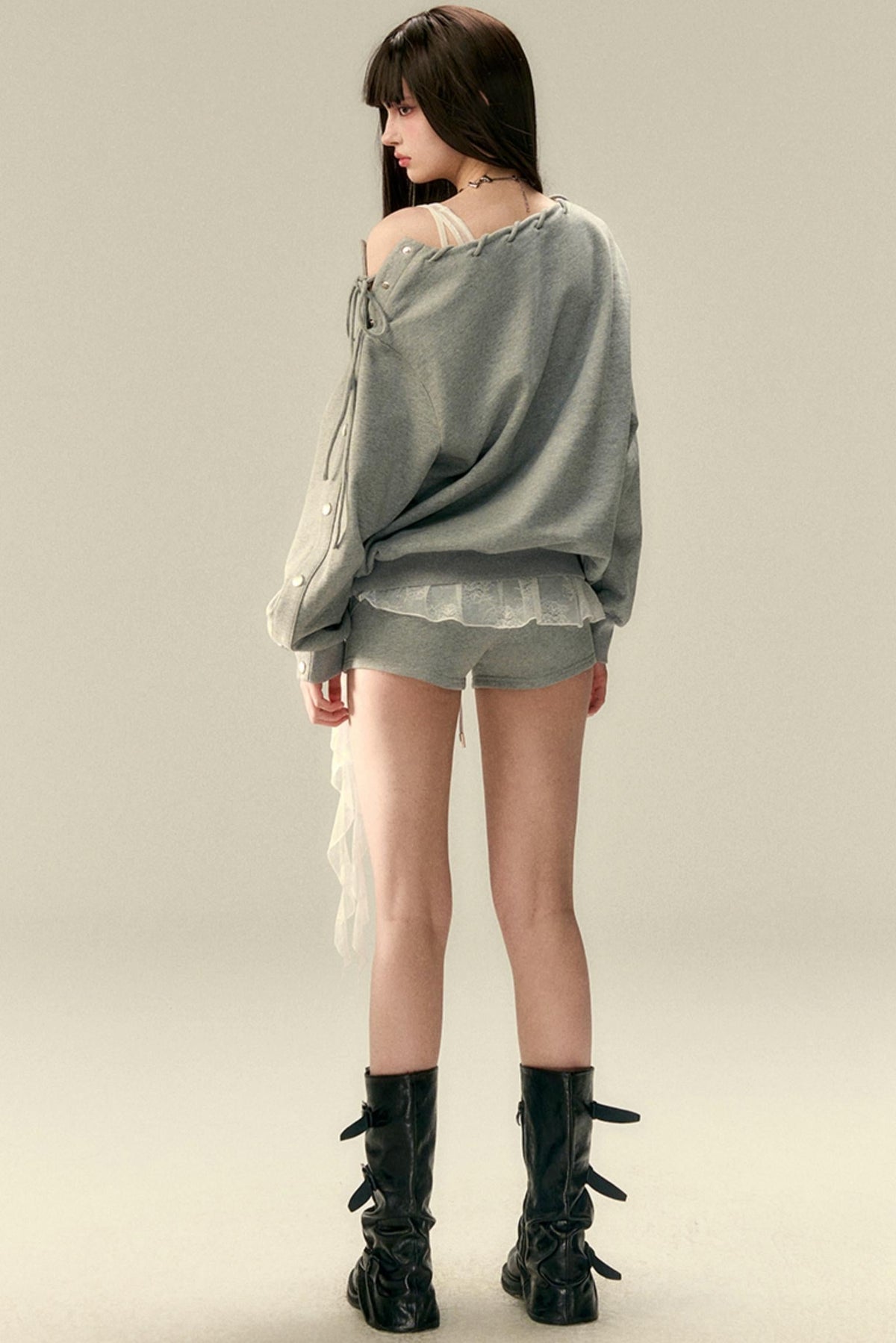 Versatile Skinny Streetwear Babes Top Set-Up