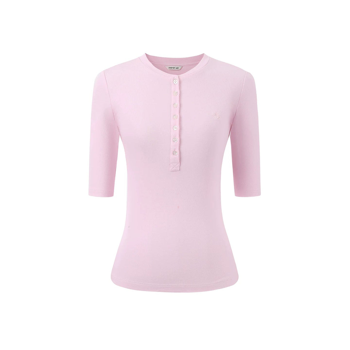 Versatile Slim-Fit Henley Top