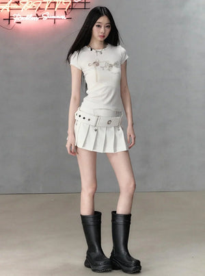 Versatile Sporty Pleated Skirt