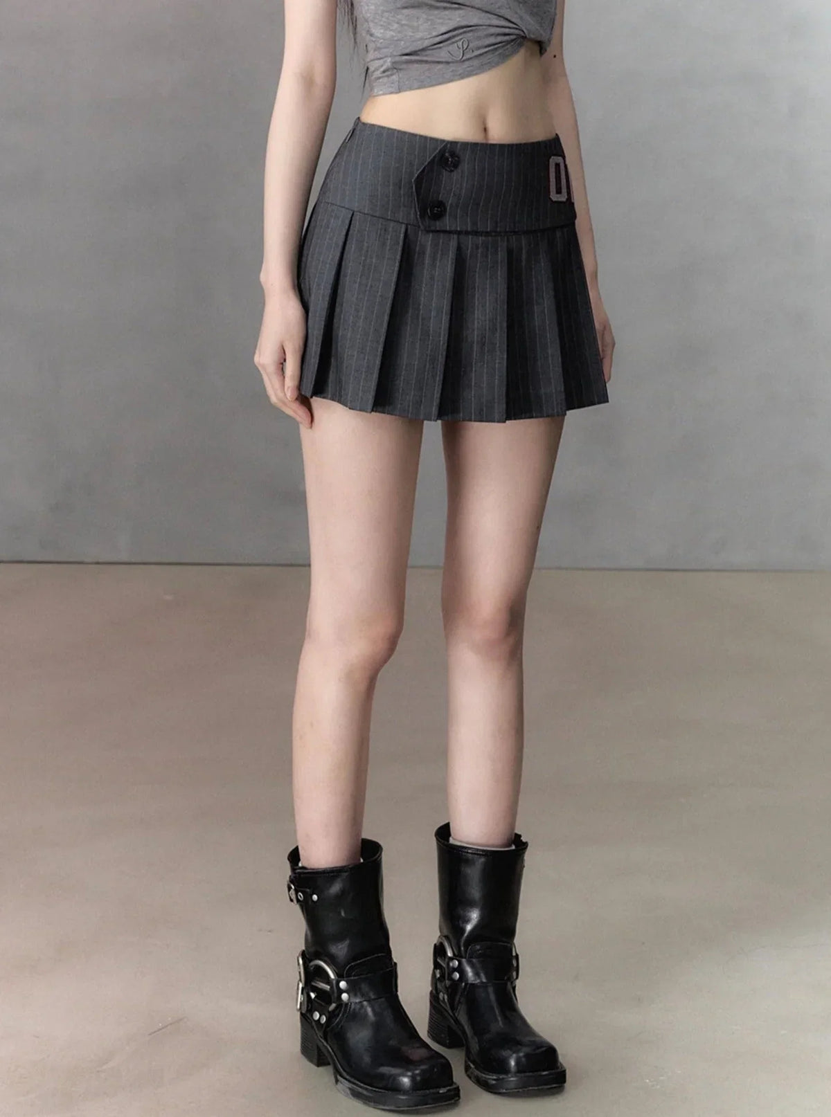 Versatile Sporty Pleated Skirt