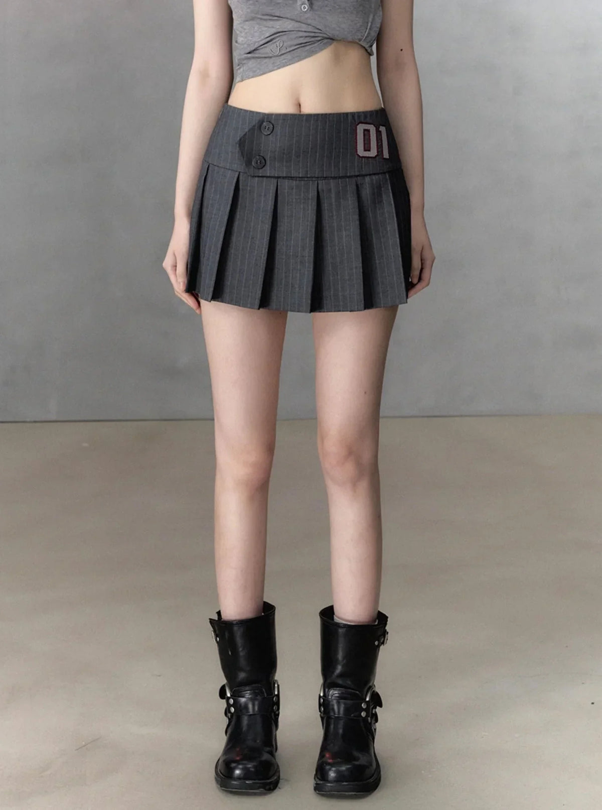 Versatile Sporty Pleated Skirt