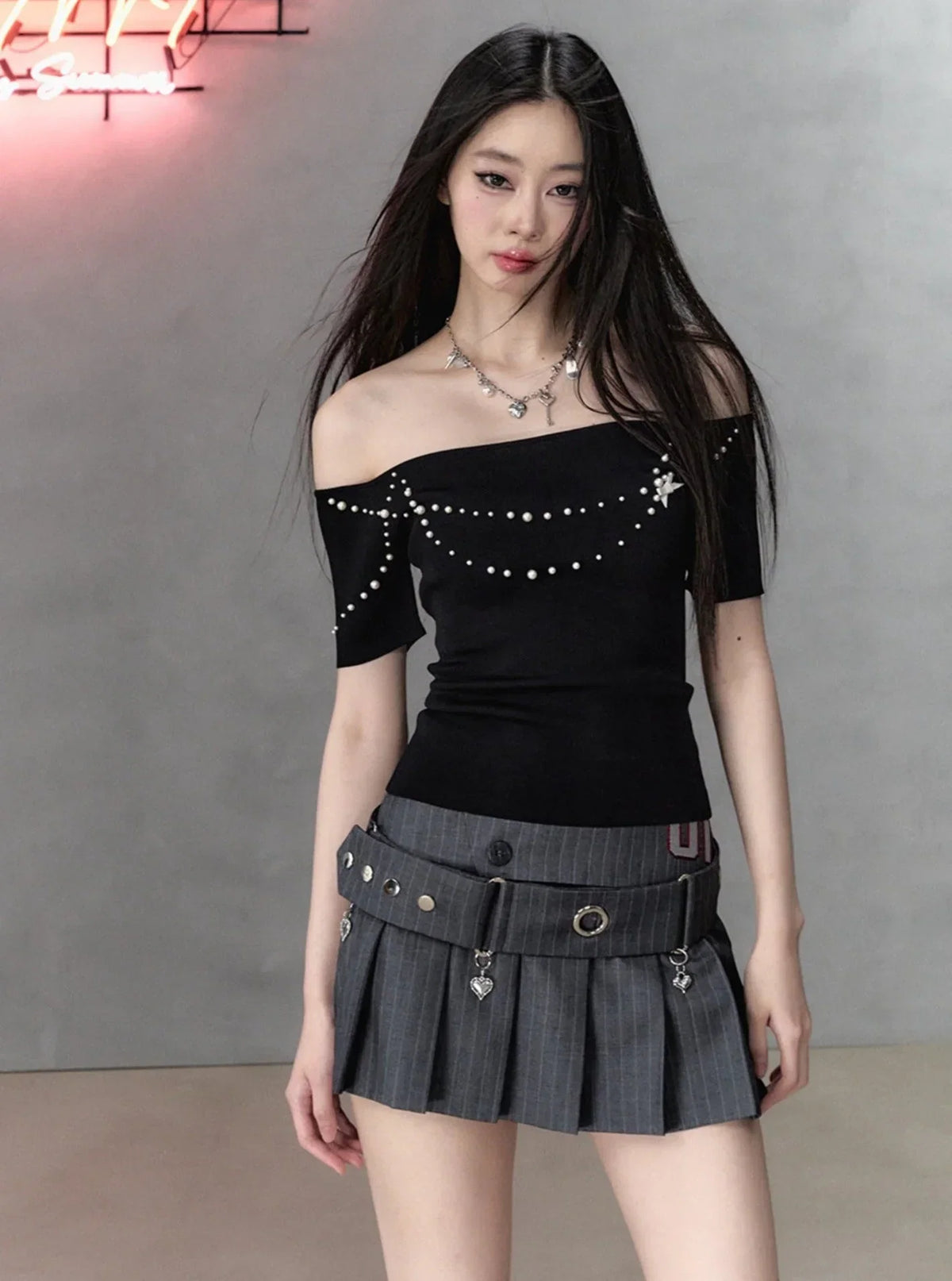 Versatile Sporty Pleated Skirt