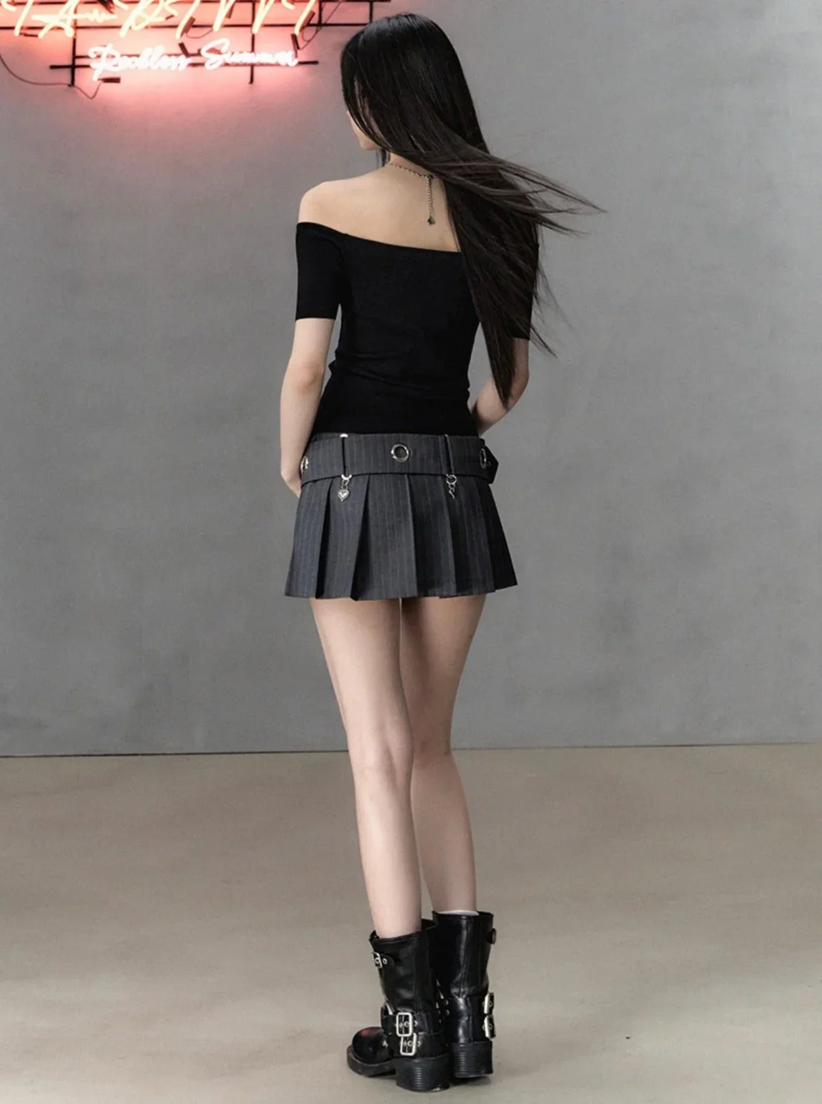 Versatile Sporty Pleated Skirt