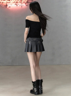 Versatile Sporty Pleated Skirt