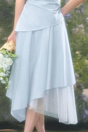 Versatile Square-Neck Patchwork Dress