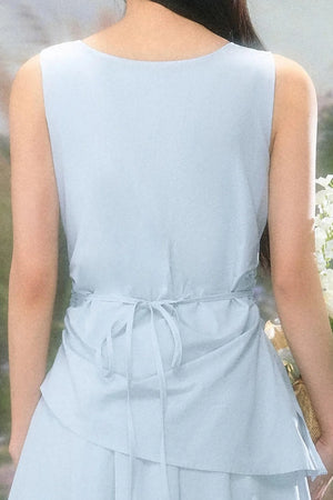 Versatile Square-Neck Patchwork Dress