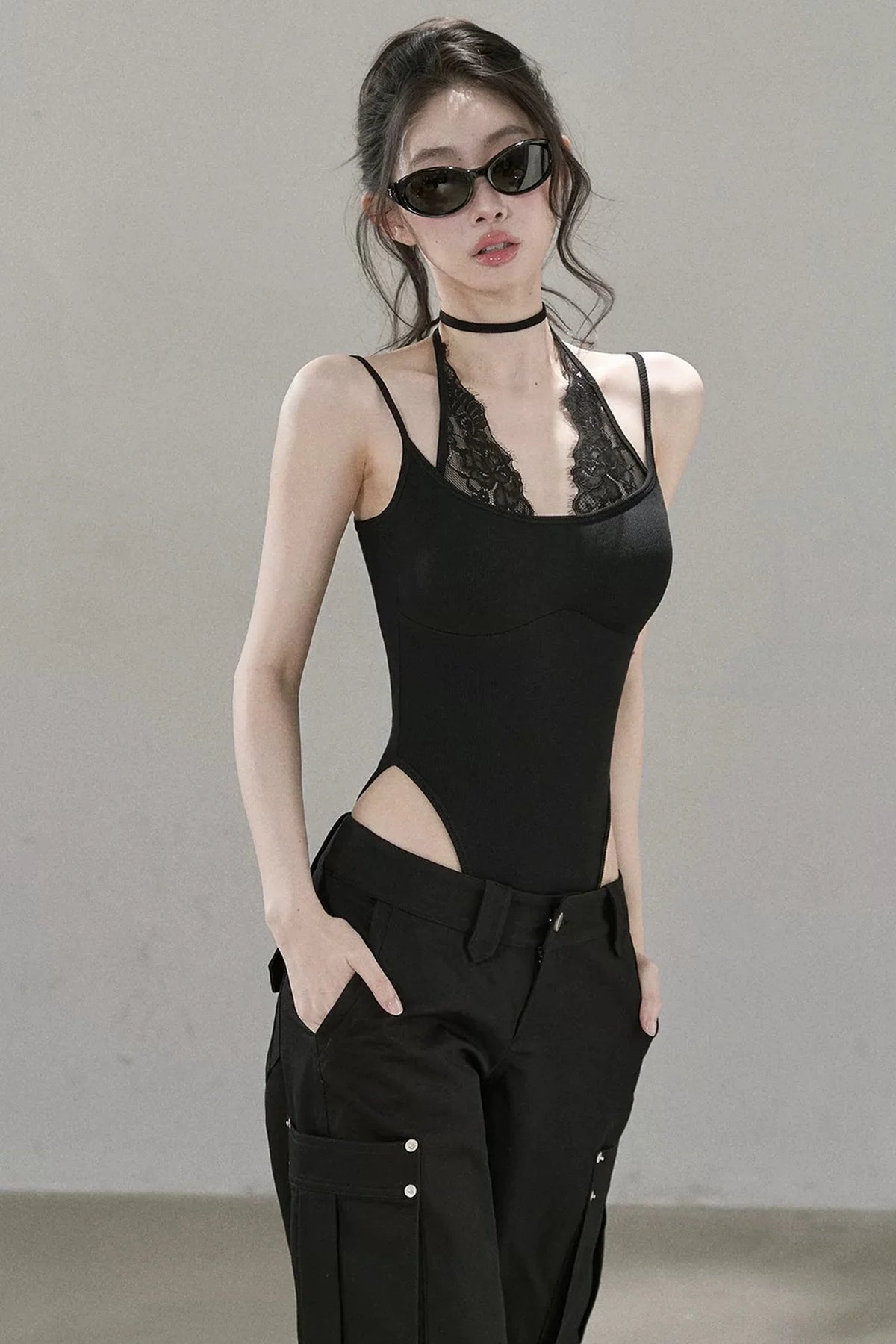 Vertical Ribbed Halter Top