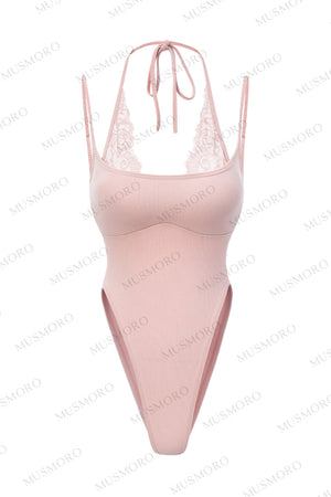 Vertical Ribbed Halter Top