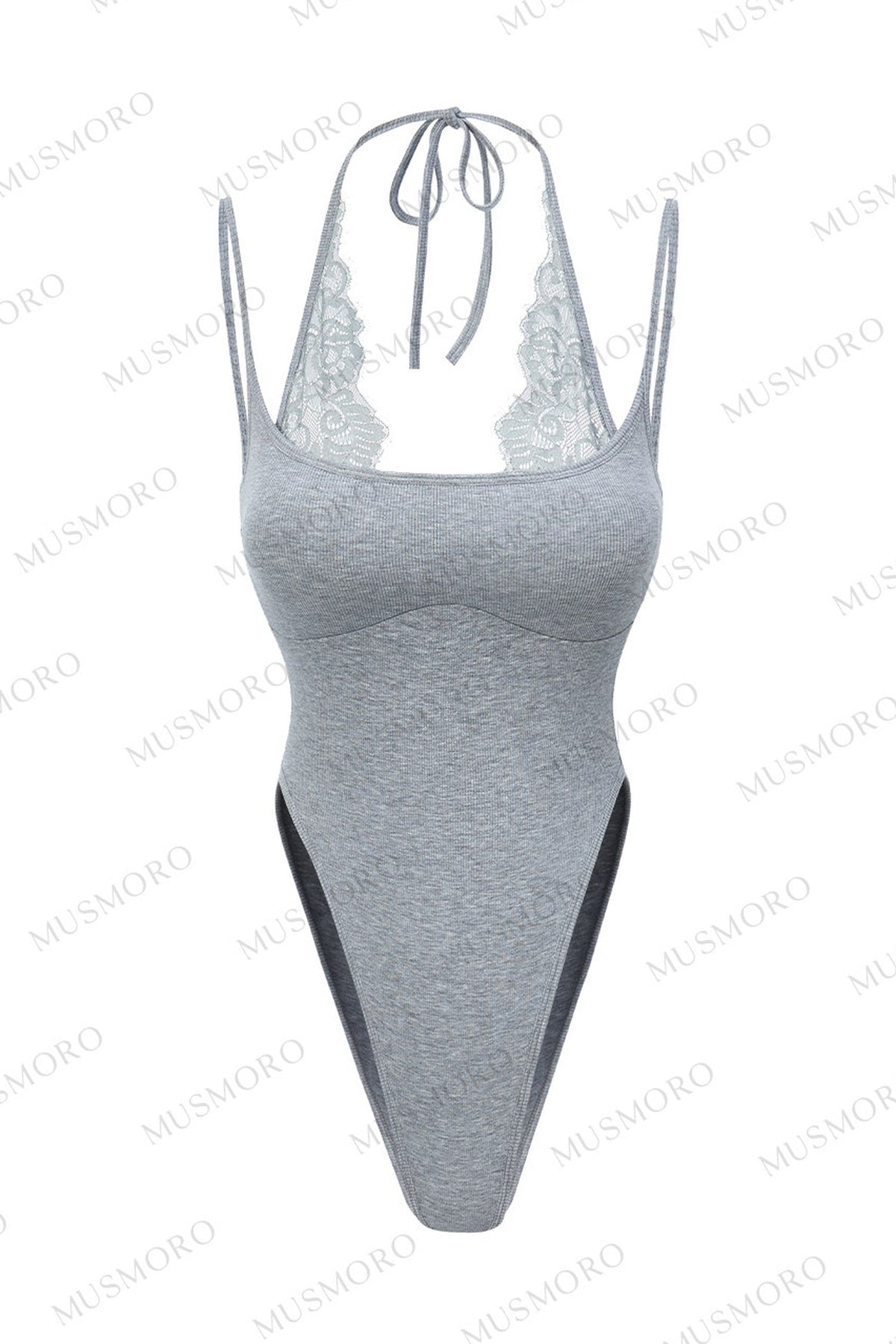 Vertical Ribbed Halter Top