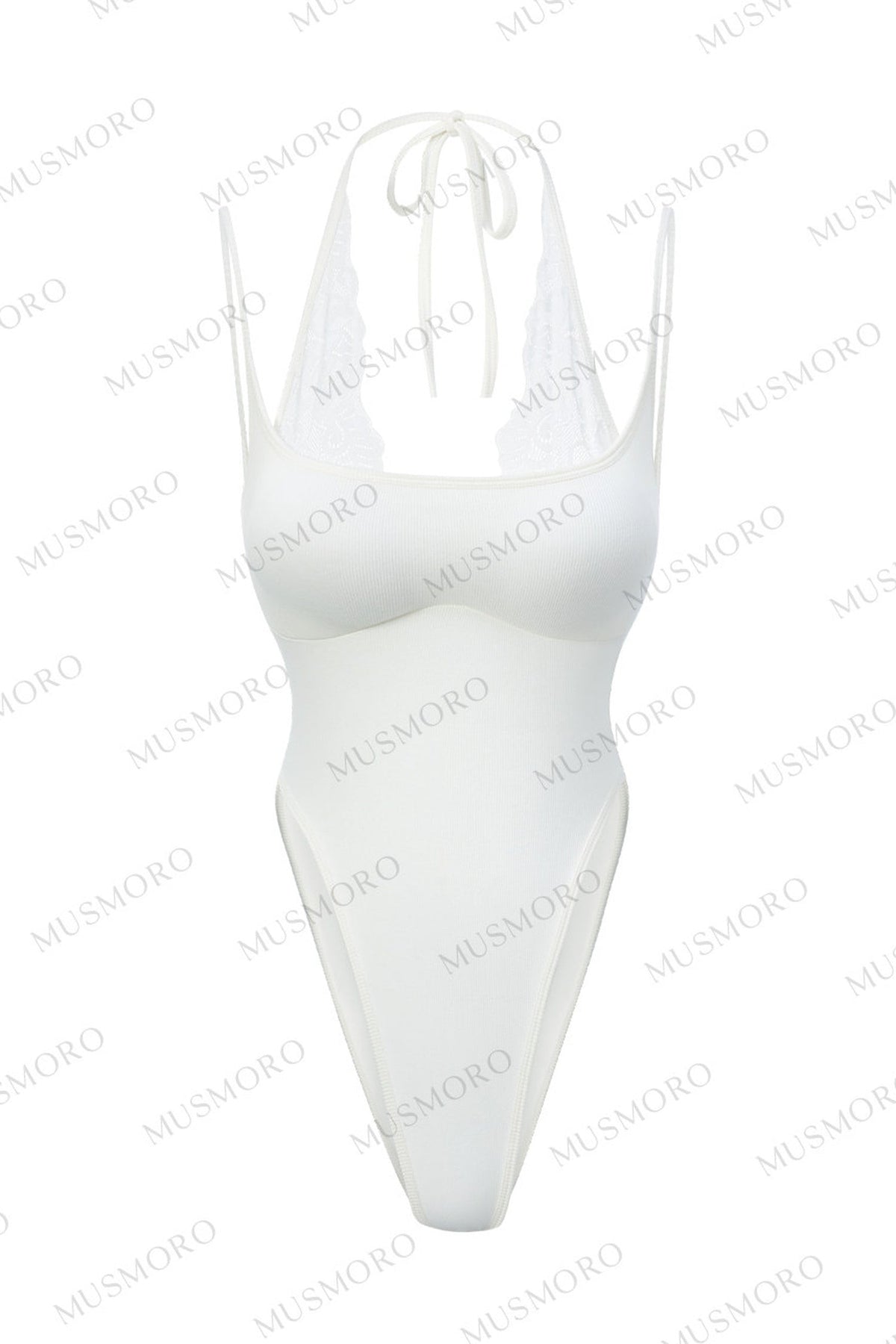 Vertical Ribbed Halter Top