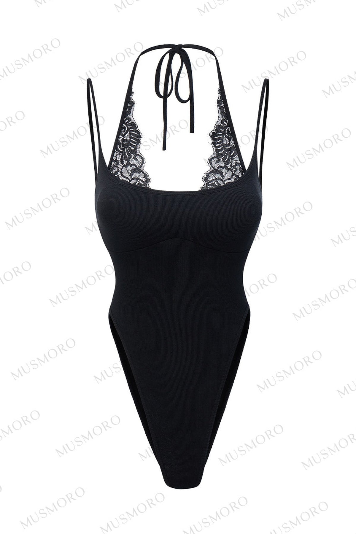 Vertical Ribbed Halter Top
