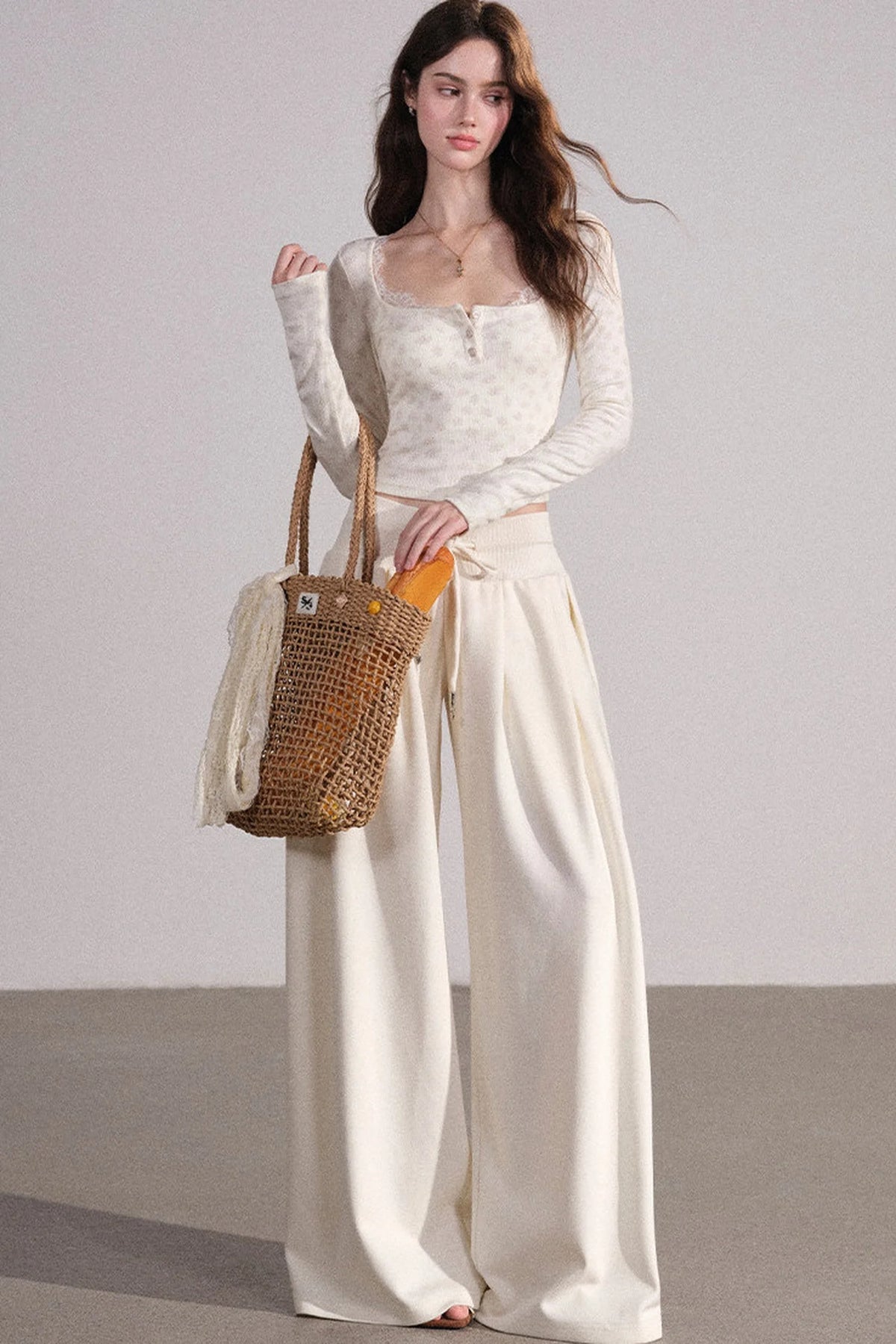 Vest Cardigan And Dress Pants Set-Up
