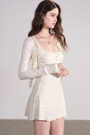 Vest Cardigan And Dress Pants Set-Up