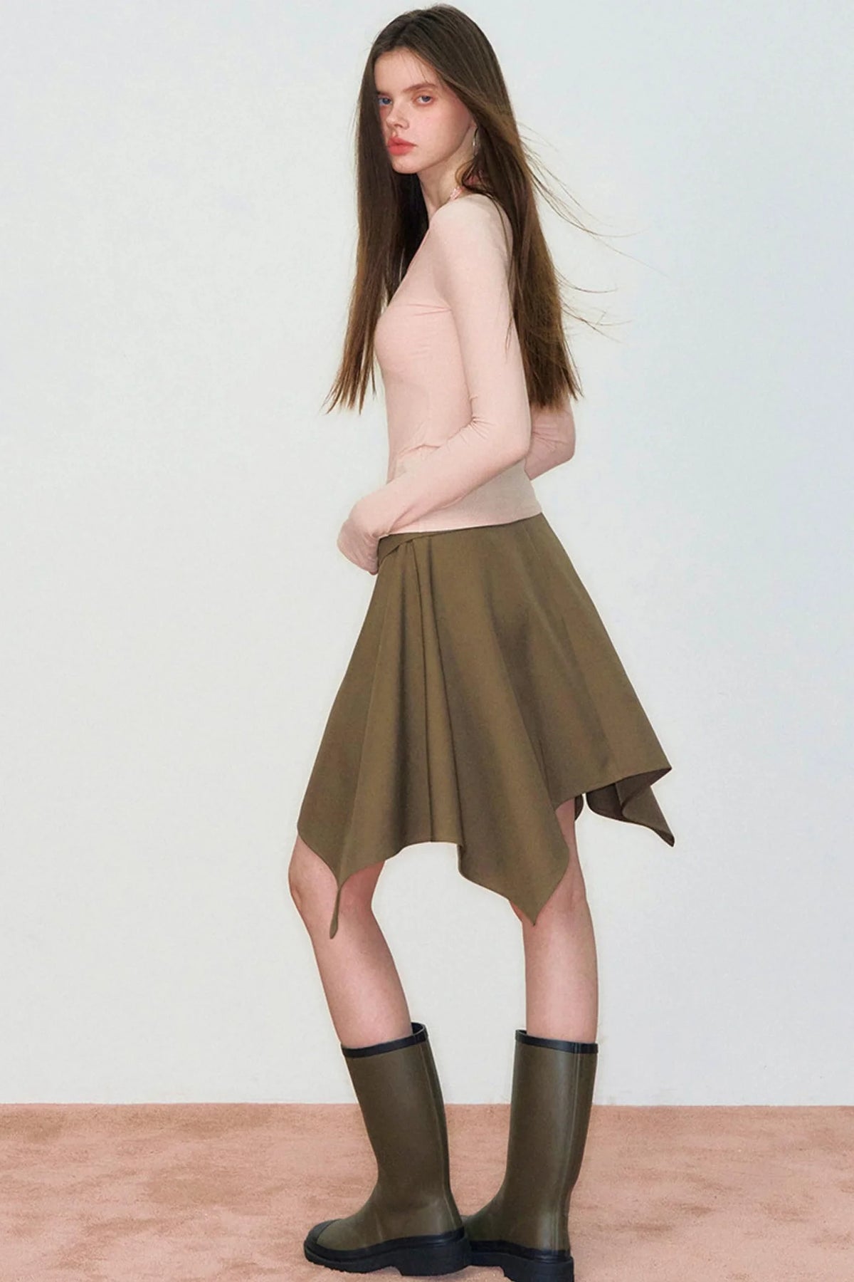 Viapitti Halter Neck Faux Lyocell Top