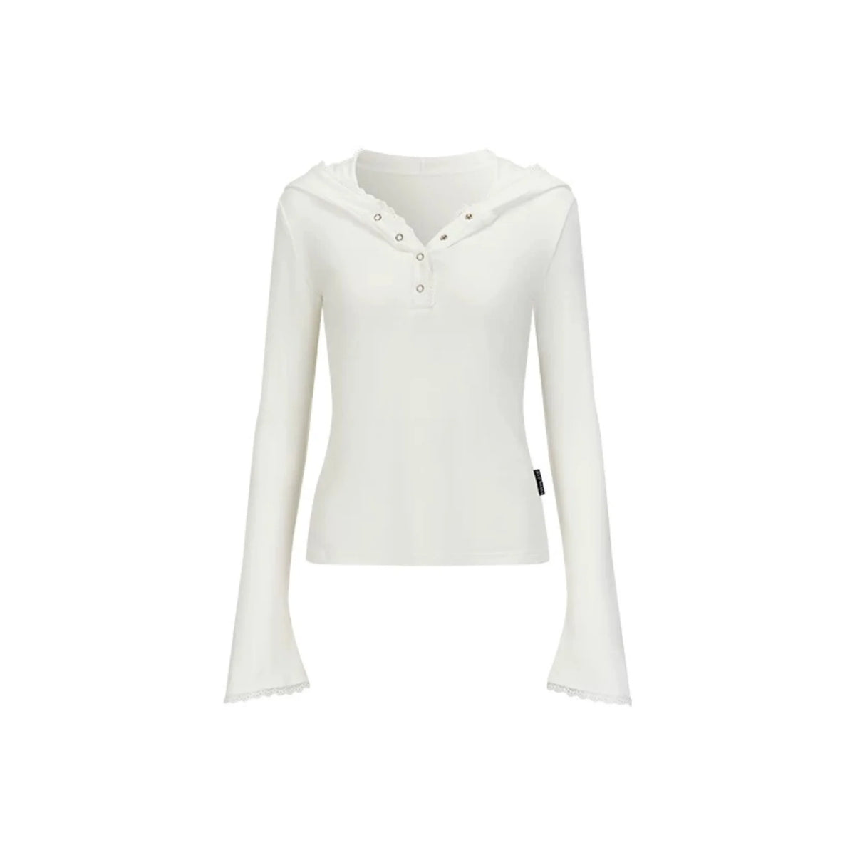 Viapitti Lace Splicing Slim T-Shirt