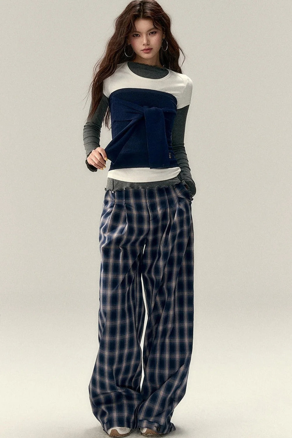 Viapitti Wavy Edge Layered T-Shirt Set-Up