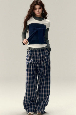 Viapitti Wavy Edge Layered T-Shirt Set-Up