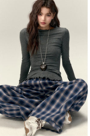 Viapitti Wavy Edge Layered T-Shirt Set-Up