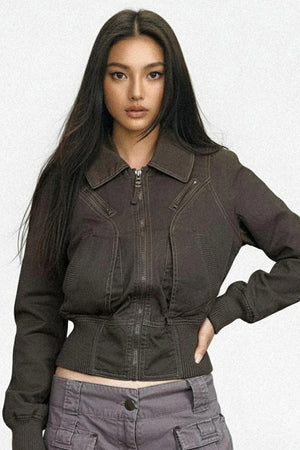 Vintage Army Green Heavy Top