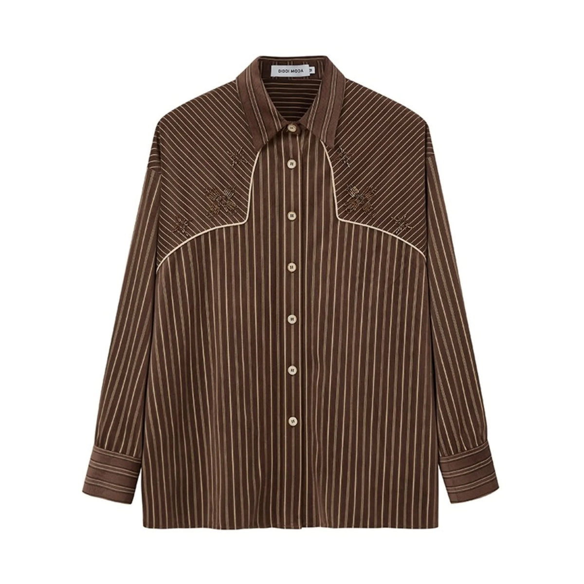 Vintage Beaded Suede Shirt