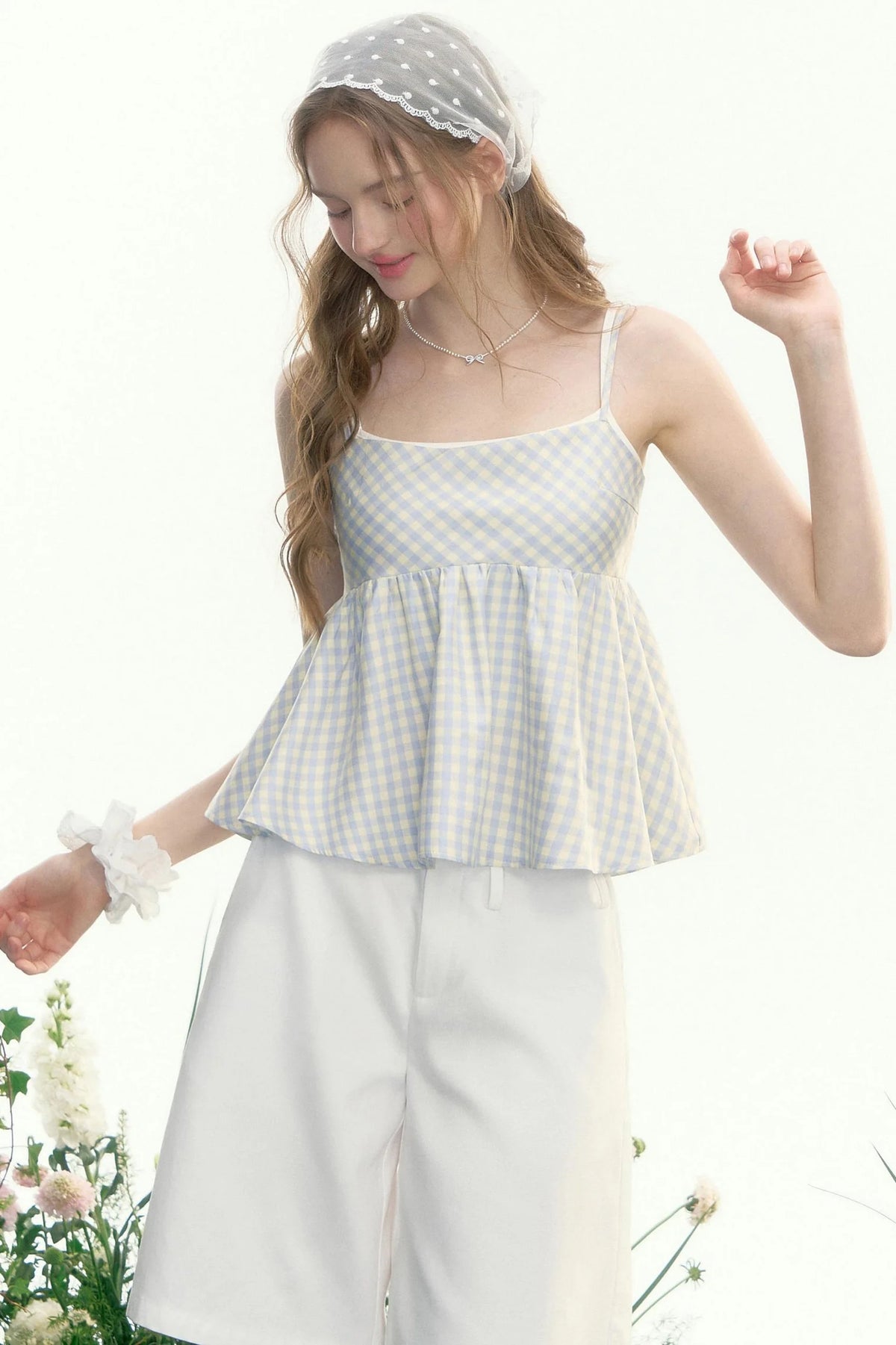 Vintage Check Slim Cami Top