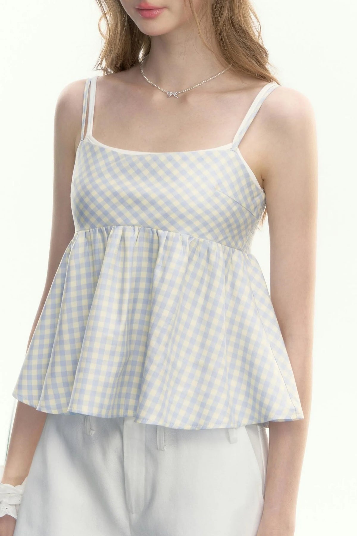Vintage Check Slim Cami Top