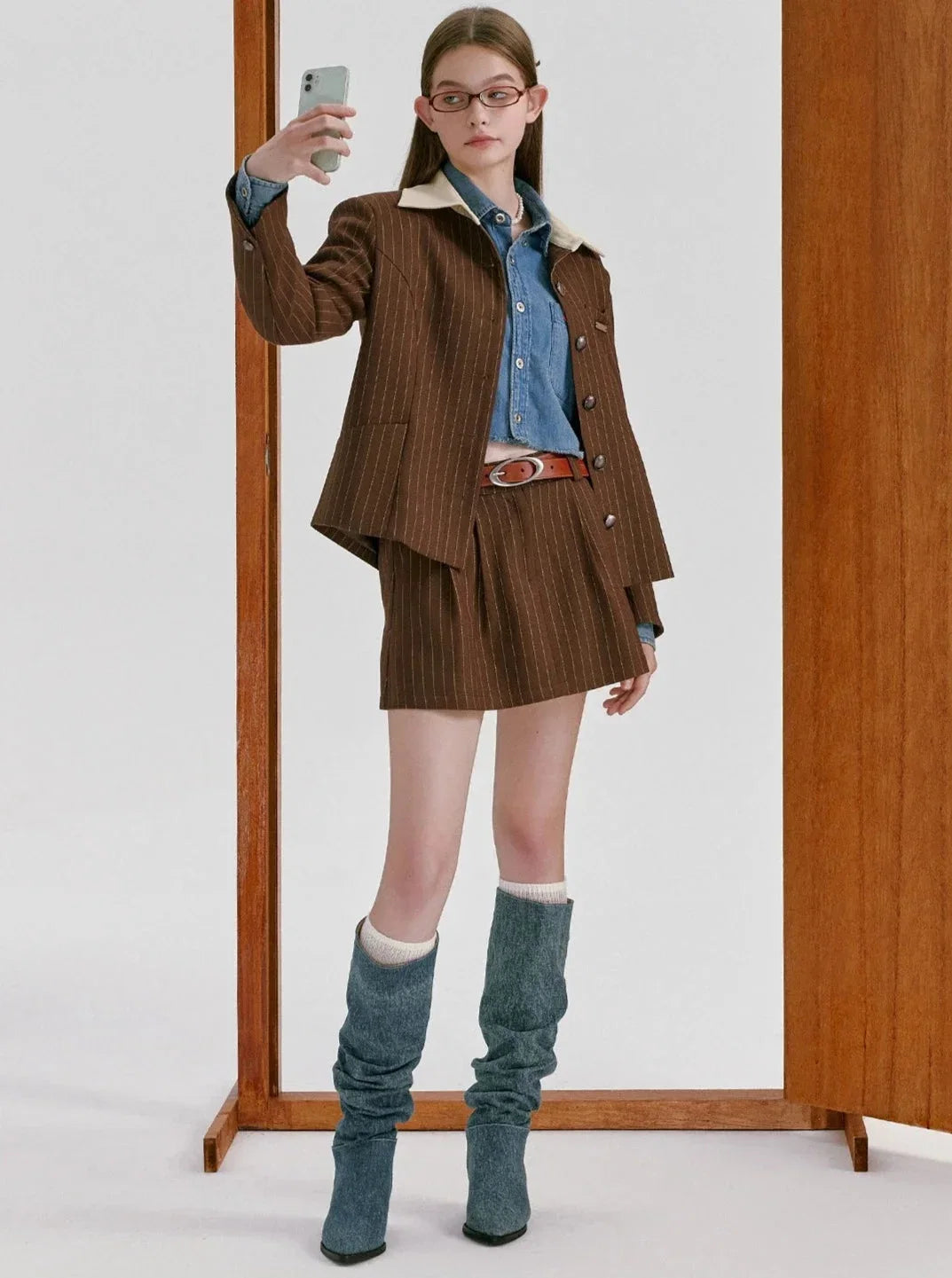 vintage checked jacket