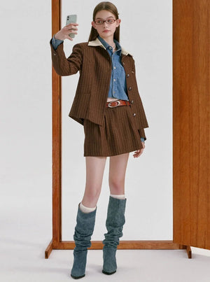 vintage checked jacket