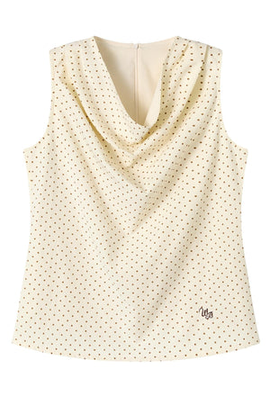 Vintage Chic Sleeveless Swing Top