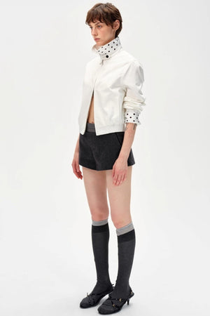 Vintage Contrast Polka Dot Jacket