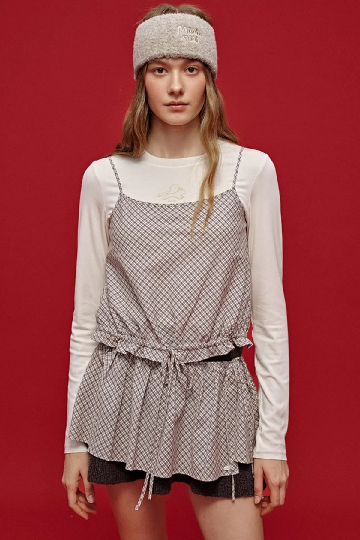 Vintage Cotton Bias-Cut Skirt Set