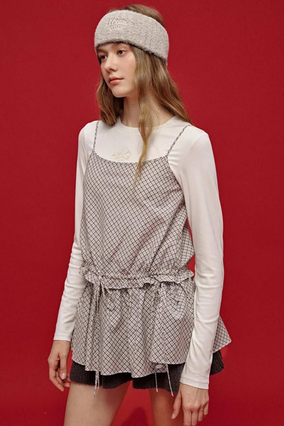 Vintage Cotton Bias-Cut Skirt Set