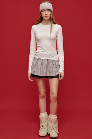 Vintage Cotton Bias-Cut Skirt Set