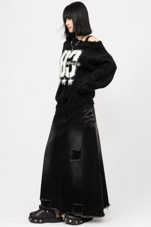 Vintage Crew Neck Knit Sweater