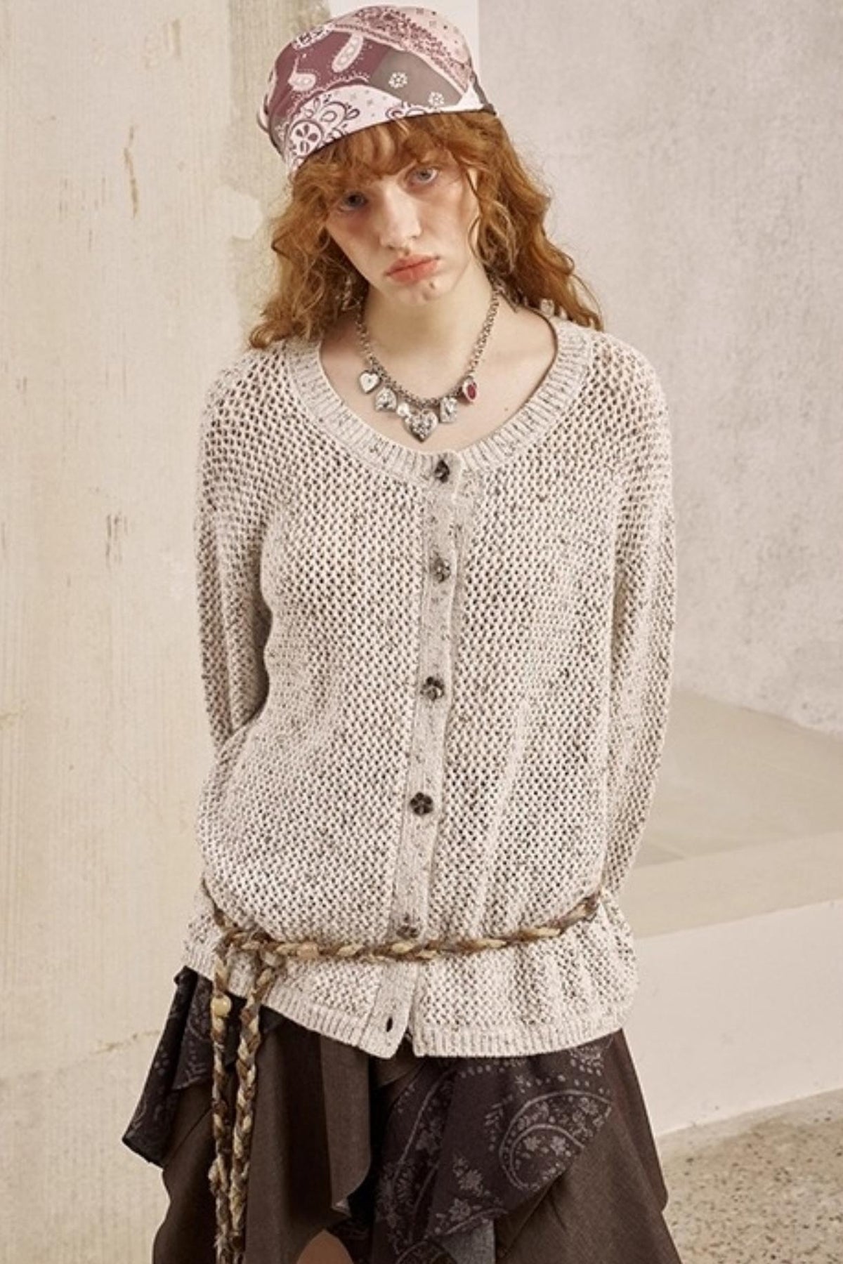 Vintage Crocheted Cardigan