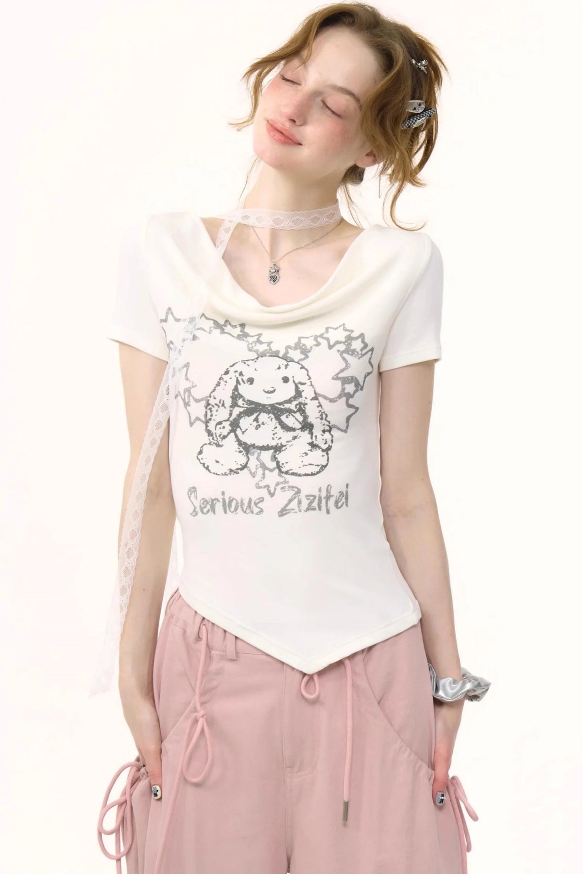 Vintage Curved Hem T-Shirt