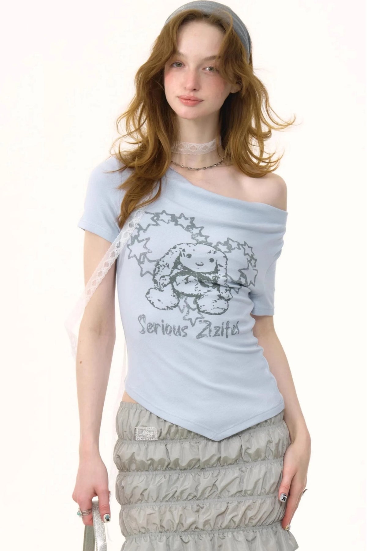 Vintage Curved Hem T-Shirt