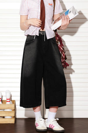 Vintage Denim Washed Shorts