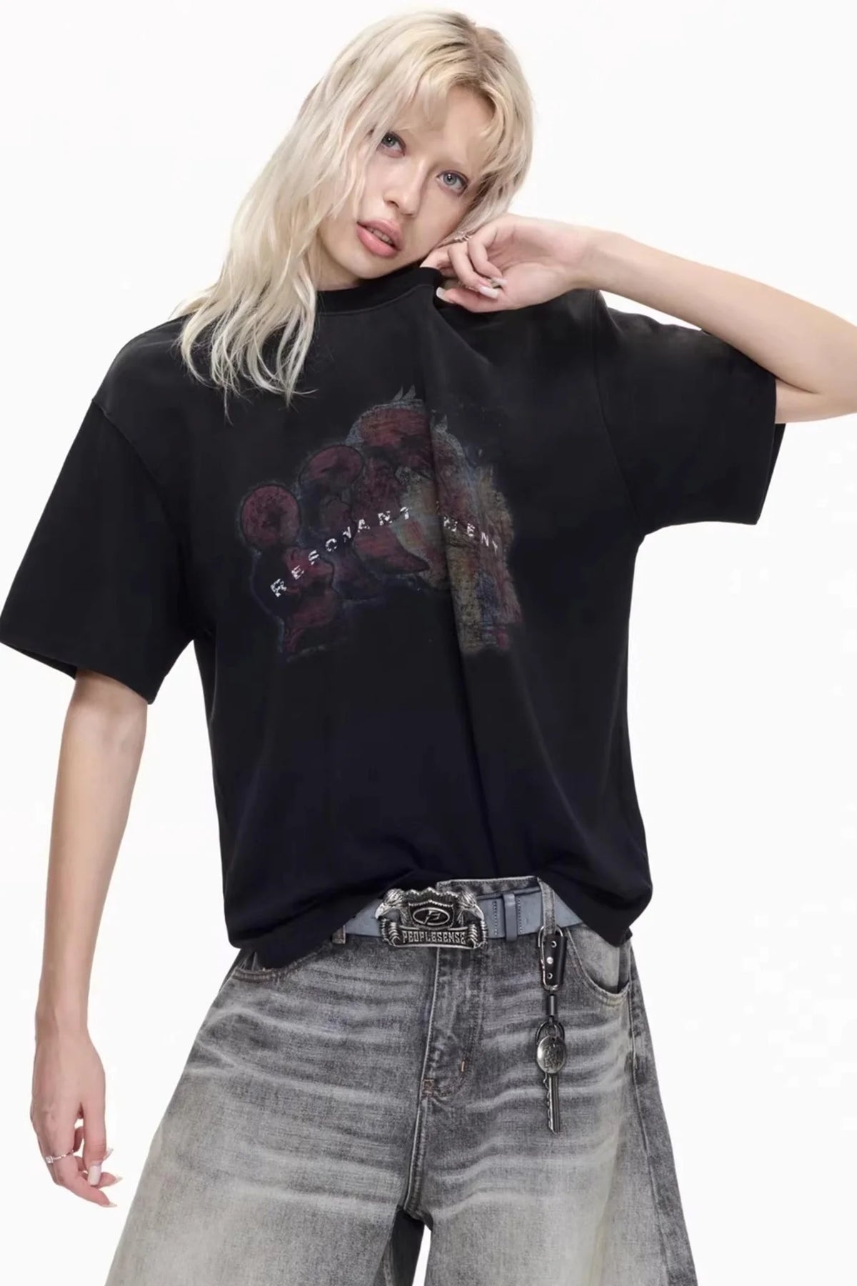 Vintage Distressed Cotton Top