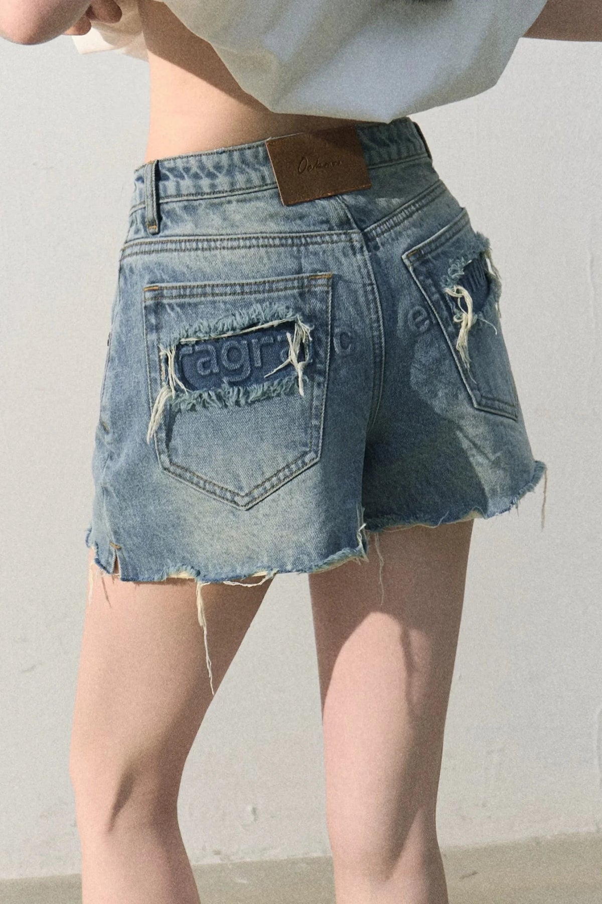 Vintage Distressed Denim Shorts